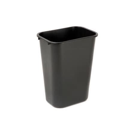 10 Gallon Rubbermaid Plastic Wastebasket - Black
